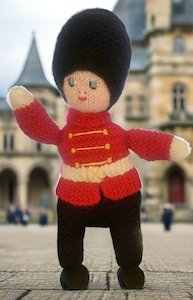 Clothing: Vintage Knitted Marching Band Man Toy