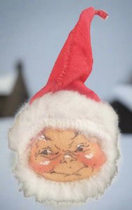 Rare - Vintage Christmas USA Annalee Santa Decoration (1964)