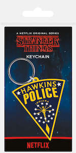 Hawkins Police Stranger Things Keychain