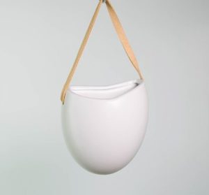 Wall Planter with Tan Strap