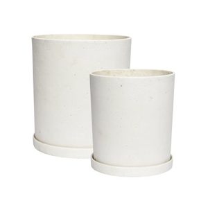 Products: Hubsch Cylinder Pot, White