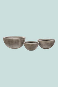 Awatere Low Bowl Planter Range - 3 Colours - 3 Sizes