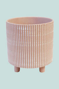 Pacifico Pinstripe Terracotta Planter - Fits Medium Plants