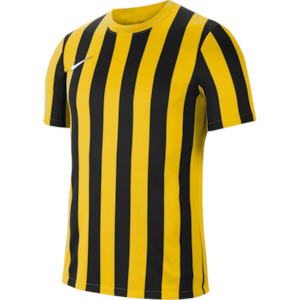 Nike Striped Division IV Jersey - Youth - Tour Yellow / Black