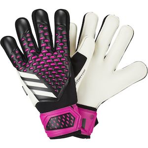 Adidas Predator Match Fingersave Goalkeeper Gloves - Black / Pink