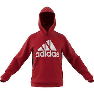 Adidas Fleece Full Logo Hoodie - Adult - Scarlet Red / White