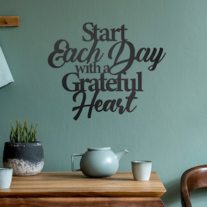 Sales agent for manufacturer: Start Each Day With A Grateful Heart