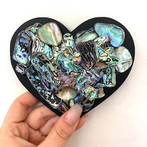 Acrylic Paua Heart