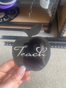 Acrylic Customized Teacher Apple