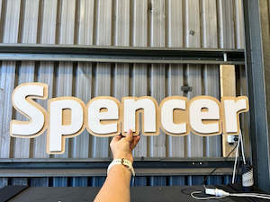 30cm High 2 Tone Word Sign