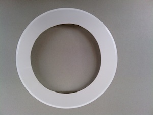 150mm WALL FLANGE WHITE