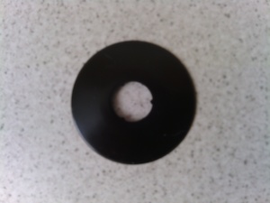 32mm WALL FLANGE BLACK Picture is not true size