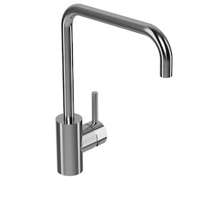 LeVivi Aspen Single Lever Square Kitchen Mixer with Swivel Spout Stainless Steel