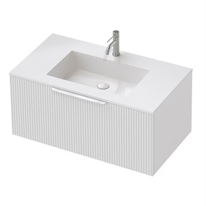 Wholesale trade: St Michel Flo 50 900mm Wall-Hung Vanity White Satin