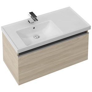 St Michel Dusk 900mm LH Wall-Hung Vanity with LED