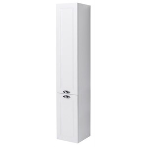 VCBC Burlington English Classic Tall Bathroom Cabinet Matte White