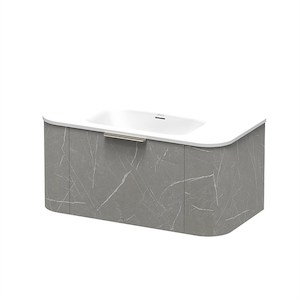 Wholesale trade: Athena Serifos Swift 900mm Single Drawer Wall-Hung Vanity Bernini Marble