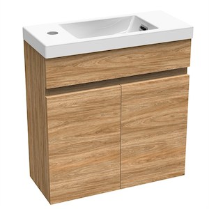 Wholesale trade: Clearlite Pinnacle 500mm Wall-Hung Hand Basin and Vanity