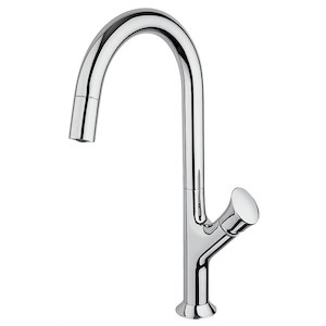 Paini Cucina Kitchen Mixer with Pull-Down Nozzle Chrome