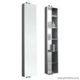 Bathroom and toilet fitting: Universal Rotating Mirror Cabinet