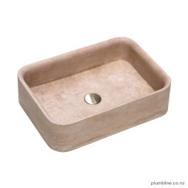 Marmo 500 Rectangle Vessel Basin Travertine