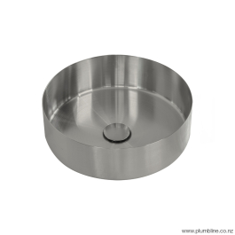 Oli Round Stainless Steel Vessel Basin Brushed PVD Plumbline NZ