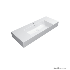 Kube X 120 Centre Basin White Plumbline NZ