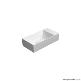 Kube X 50x25 Basin White Plumbline NZ