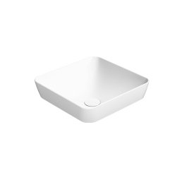 Pura 38 Square Inset Basin Matt White