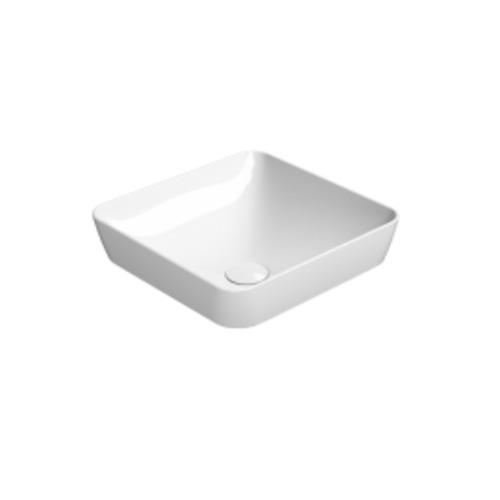 Pura 38 Square Inset Basin White