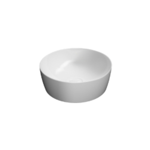 Pura 40 Round Vessel Basin Matt White