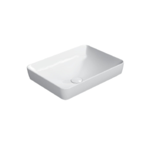 Pura 50 Rectangular Inset Basin Matt White