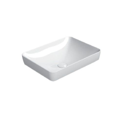 Pura 50 Rectangular Inset Basin White