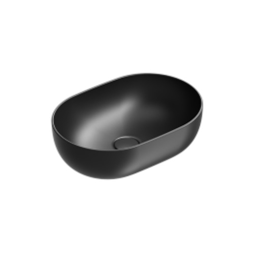 Sfera 50 Oval Vessel Basin Matt Black