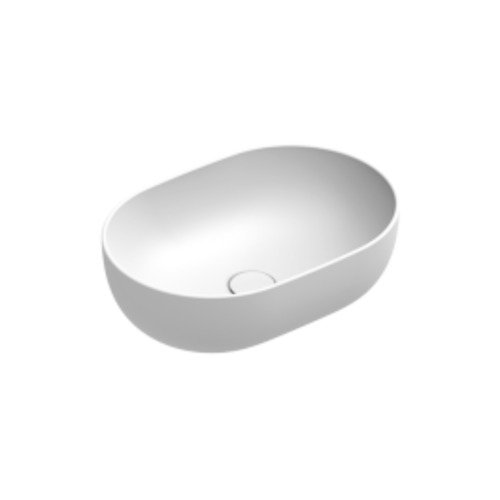 Sfera 50 Oval Vessel Basin Matt White