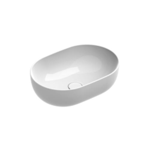 Sfera 50 Oval Vessel Basin White