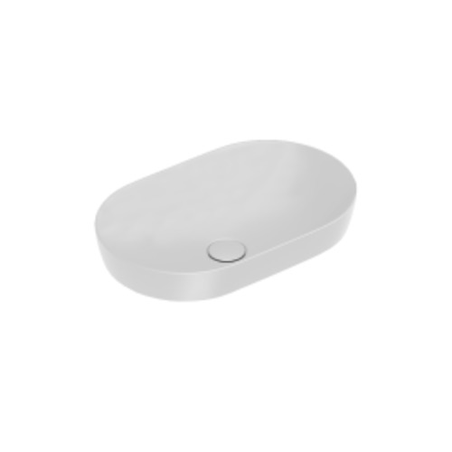 Sfera 55 Oval Inset Basin Matt White