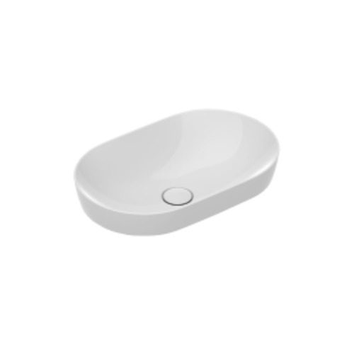 Sfera 55 Oval Inset Basin White