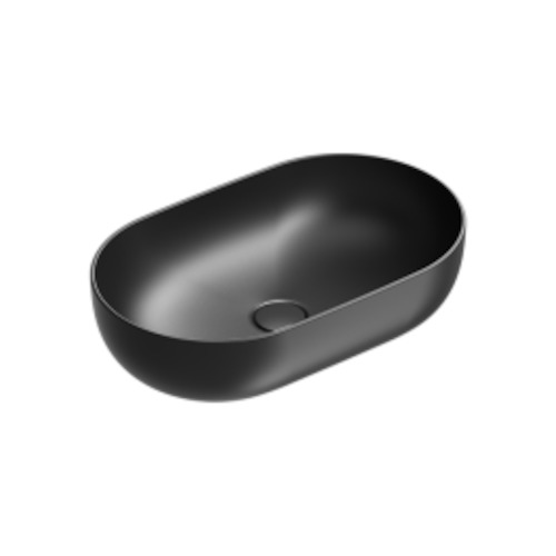 Sfera 60 Oval Vessel Basin Matt Black