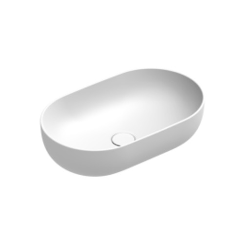 Sfera 60 Oval Vessel Basin Matt White