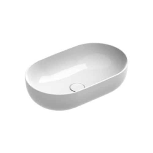 Sfera 60 Oval Vessel Basin White