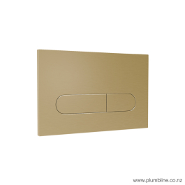 Como Flush Panel Brushed Brass