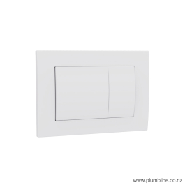 Bathroom and toilet fitting: Metal Flush Panel Matt White