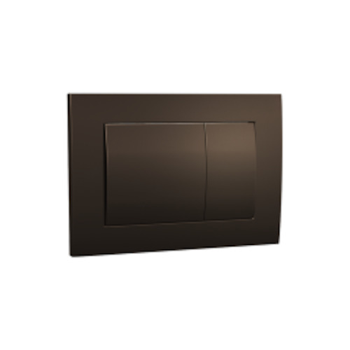 Bathroom and toilet fitting: Metal Flush Panel Tuscan Bronze