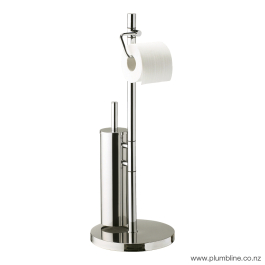 Eco Style Freestanding Toilet Roll Holder And Toilet Brush