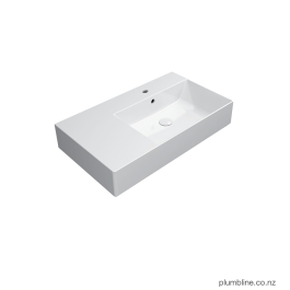 Kube X 80 Right Basin White Plumbline NZ