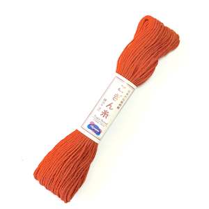 Craft material and supply: Kogin Thread 18m Terracotta #755