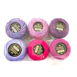 Alison Glass + Wonderfil Perle Cotton Collection - Purple Passion