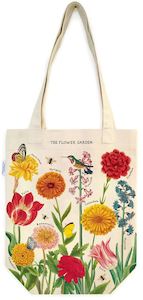 Vintage Tote Bag - Flower Garden