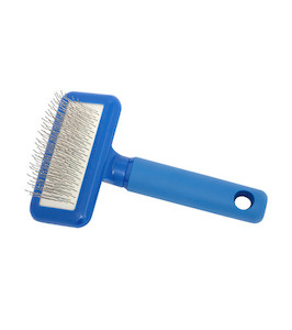 Blue Soft Slicker Brush plushpuppy